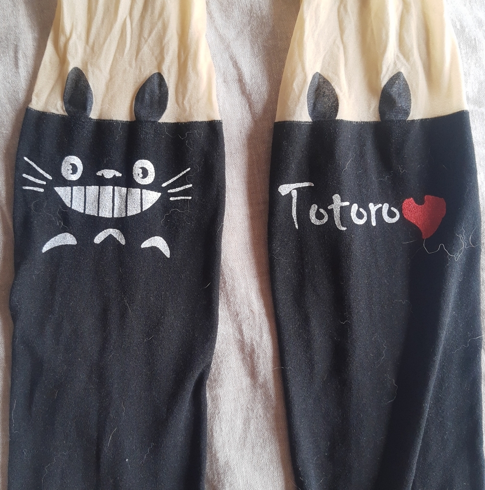 Studio Ghibli Totoro Faux Kneesock Tights